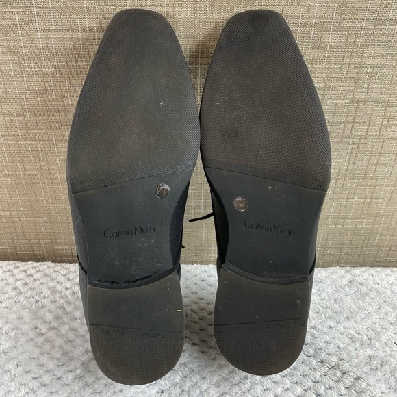 Calvin Klein Men’s Black Benton‎ 2 Oxford Dress Shoe Sz 9.5 - Picture 10 of 12